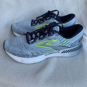 Brooks Gray and Lime Running Shoes